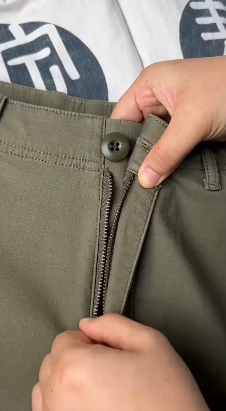 Men’s Beige Slim-Fit Cotton Chino Pants - Image 5